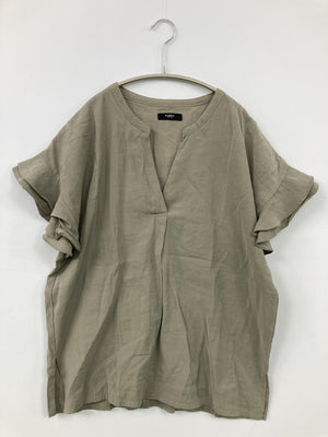 BASEMENT/ベースメント/シャツ/ブラウス/トップス/カーキ/F