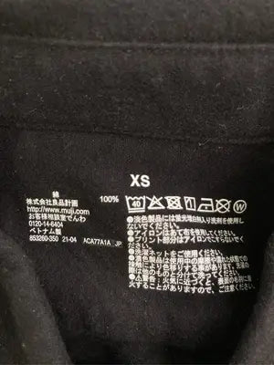 無印良品/ムジルシリョウヒン/シャツ/ブラウス/トップス/ブラック/XS