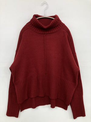 ニット/セーター/トップス/レッド/F