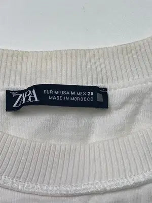ZARA/ザラ/Tシャツ/カットソー/トップス/アイボリー/USA M