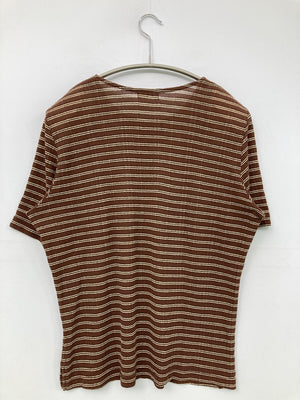 Tシャツ/カットソー/トップス/ブラウン