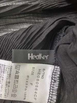 Heather/ヘザー/Tシャツ/カットソー/トップス/ブラック/F