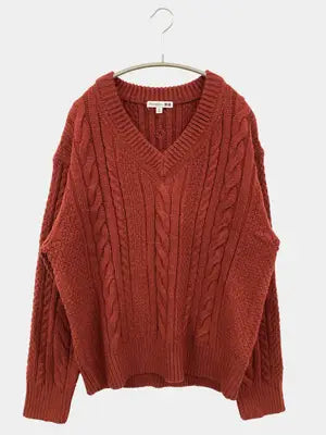 UNIQLO JW Anderson/ユニクロジェイダブリューアンダーソン/ニット/セーター/トップス/レッド/XL