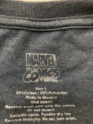 MARVEL/マーベル/Tシャツ/カットソー/トップス/ネイビー/L
