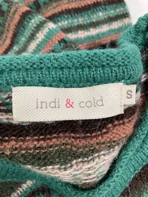 indi&cold/ニット/セーター/トップス/グリーン/S