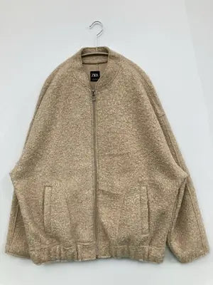 ZARA/ザラ/ノーカラージャケット/ジャケット/アウター/ベージュ/EUR XS-S