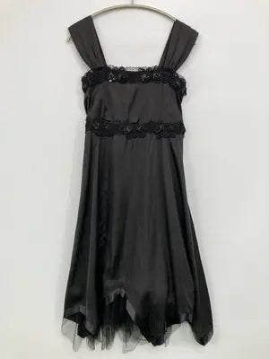 シャツワンピース/ワンピース/ドレス/ブラック/9AR