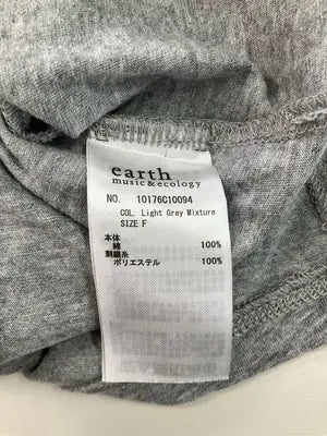 earth music&ecology/アースミュージックアンドエコロジー/Tシャツ/カットソー/トップス/グレー/F