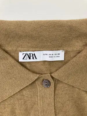 ZARA/ザラ/カーディガン/ボレロ/トップス/ブラウン/EUR M/USA M/ MEX 28