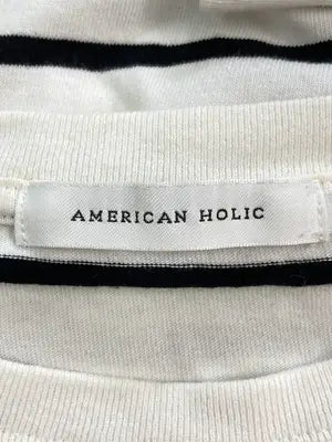 AMERICAN HOLIC/アメリカンホリック/Tシャツ/カットソー/トップス/ホワイト/M