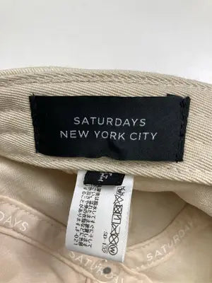 SATURDAYS NEW YORK CITY/サタデーズニューヨークシティ/キャップ/帽子/ベージュ/F