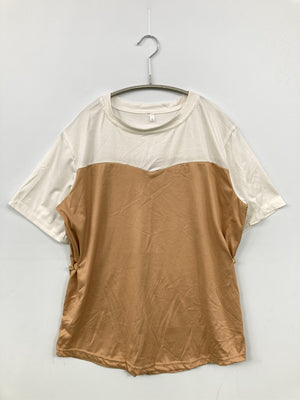 Tシャツ/カットソー/トップス/ブラウン/L