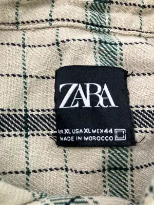 ZARA/ザラ/シャツ/ブラウス/トップス/ベージュ/USA XL