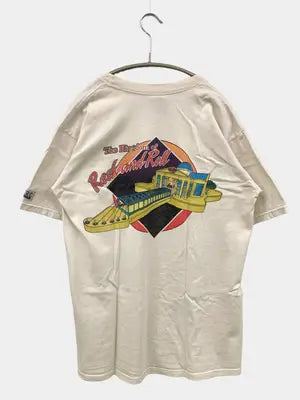 Hard Rock CAFE/ハードロックカフェ/Tシャツ/カットソー/トップス/ベージュ/MEDIUM