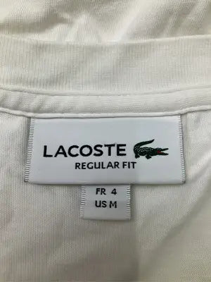 LACOSTE/ラコステ/Tシャツ/カットソー/トップス/ホワイト/US M