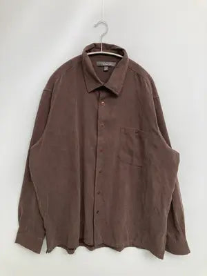 croft&barrow/クラフトアンドバロー/シャツ/ブラウス/トップス/ブラウン/XL