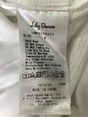 Lily brown/リリーブラウン/シャツワンピース/ワンピース/ドレス/ブラウン/F
