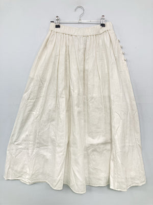 オオカミとフクロウ/ロングスカート/スカート/ホワイト