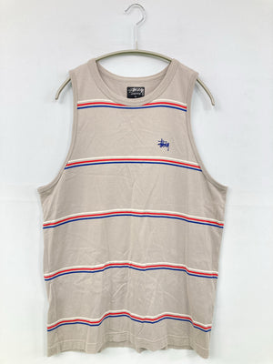 stussy/ステューシー/タンクトップ/トップス/ベージュ/S