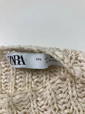 ZARA/ザラ/ニット/セーター/トップス/アイボリー/EUR L