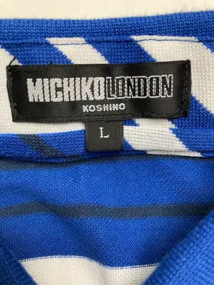 MICHIKO LONDON/ミチコロンドン/ポロシャツ/トップス/ブルー/L