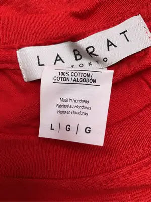 LABRAT TOKYO/Tシャツ/カットソー/トップス/レッド/L