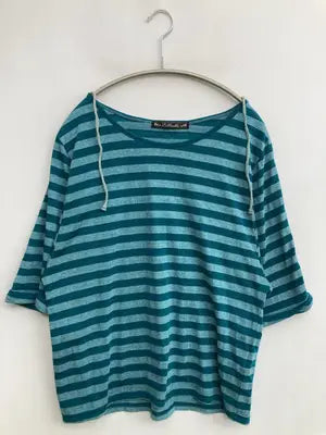 ELLEALLO/Tシャツ/カットソー/トップス/ブルー/L