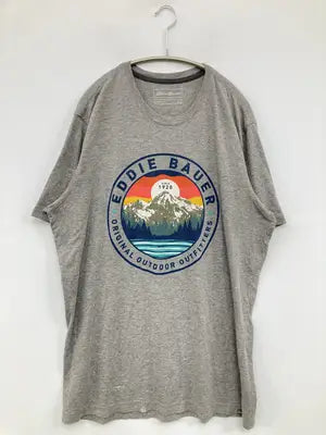 Eddie Bauer/エディーバウアー/Tシャツ/カットソー/トップス/グレー/TL
