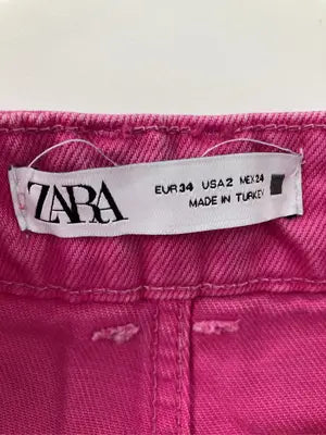 ZARA/ザラ/デニムパンツ/パンツ/ピンク/EUR34 USA2 MEX24