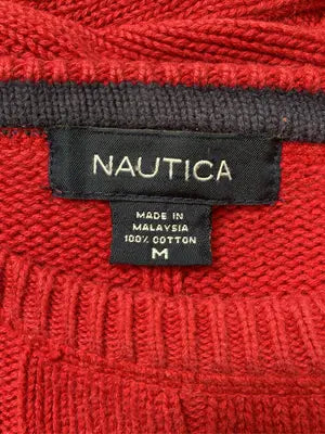NAUTICA/ノーティカ/ニット/セーター/トップス/レッド/M