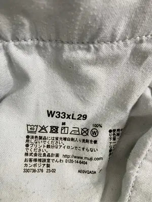 無印良品/ムジルシリョウヒン/デニムパンツ/パンツ/ネイビー/W33 x L29