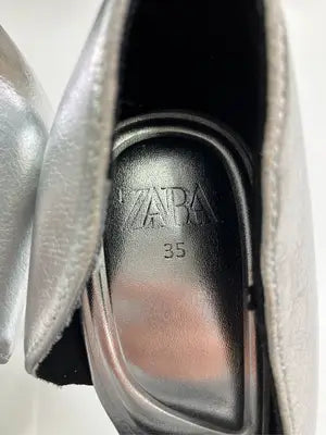 ZARA/ザラ/パンプス/シューズ/シルバー/35