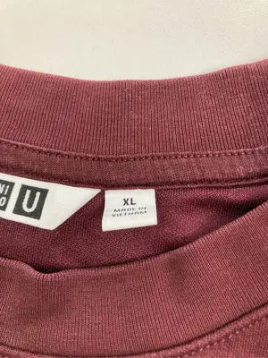 UNIQLO U/ユニクロユー/Tシャツ/カットソー/トップス/レッド/XL