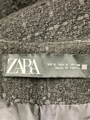 ZARA/ザラ/ノーカラージャケット/ジャケット/アウター/ブラック/S