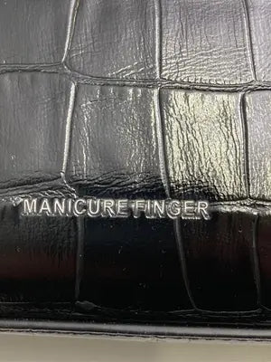 MANICURE FINGER/ハンドバッグ/バッグ/ブラック