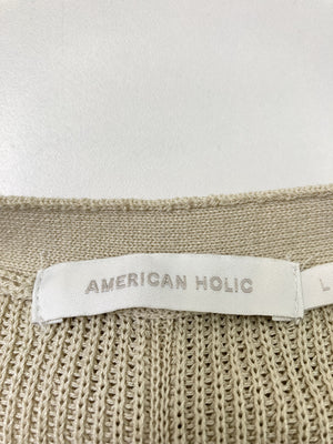 AMERICAN HOLIC/アメリカンホリック/カーディガン/ボレロ/トップス/ベージュ/L