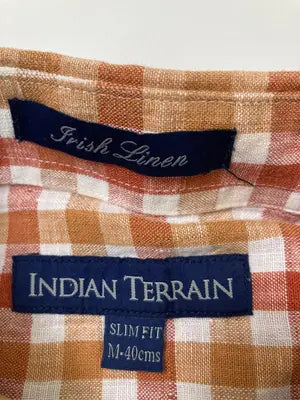 INDIAN TERRAIN/シャツ/ブラウス/トップス/ブラウン/M  40cm