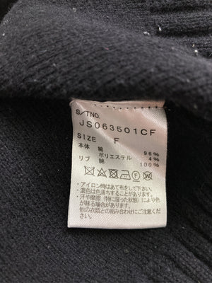 JEANASIS/ジーナシス/ニット/セーター/トップス/ブラック/F