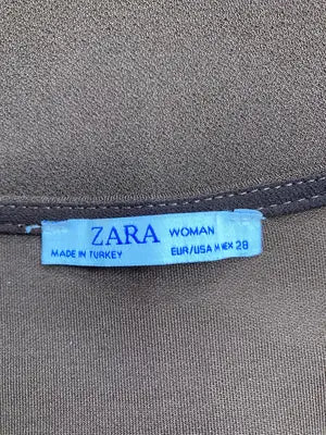 ZARA WOMAN/ザラウーマン/Tシャツ/カットソー/トップス/ブラウン/M