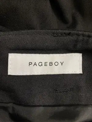 PAGEBOY/ページボーイ/ミモレ/半端丈スカート/スカート/ブラック