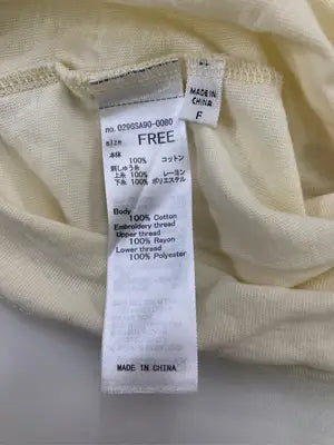 Tシャツ/カットソー/トップス/アイボリー/FREE