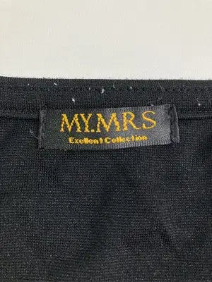 MY.MRS/Tシャツ/カットソー/トップス/ブラック