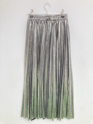 CUB RUN/ロングスカート/スカート/シルバー