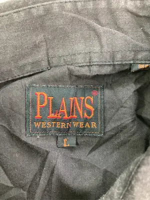 PLAINS/シャツ/ブラウス/トップス/ブラック/L