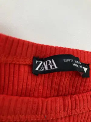 ZARA/ザラ/キャミソール/トップス/レッド/S