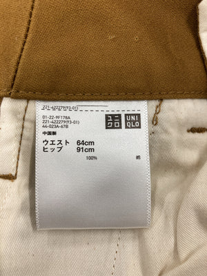 UNIQLO/ユニクロ/その他パンツ/パンツ/ブラウン/ウエスト64cm　ヒップ91cm