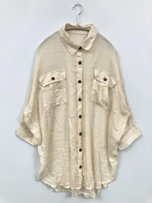 continuer de NICE CLAUP/コンティニューデナイスクラップ/シャツ/ブラウス/トップス/アイボリー/M