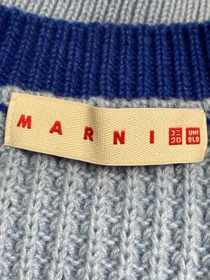 MARNI × UNIQLO/マルニユニクロ/ニット/セーター/トップス/ブルー/M