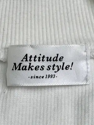 Attitude makes style!/アティチュードメイクススタイル/Tシャツ/カットソー/トップス/ホワイト/F