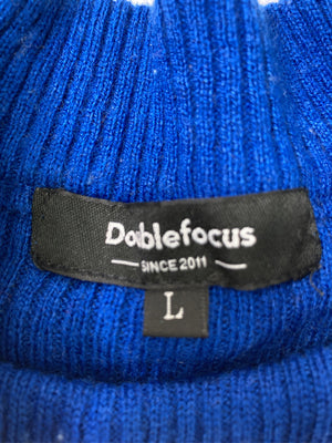 doublefocus/ダブルフォーカス/ニット/セーター/トップス/ブルー/L